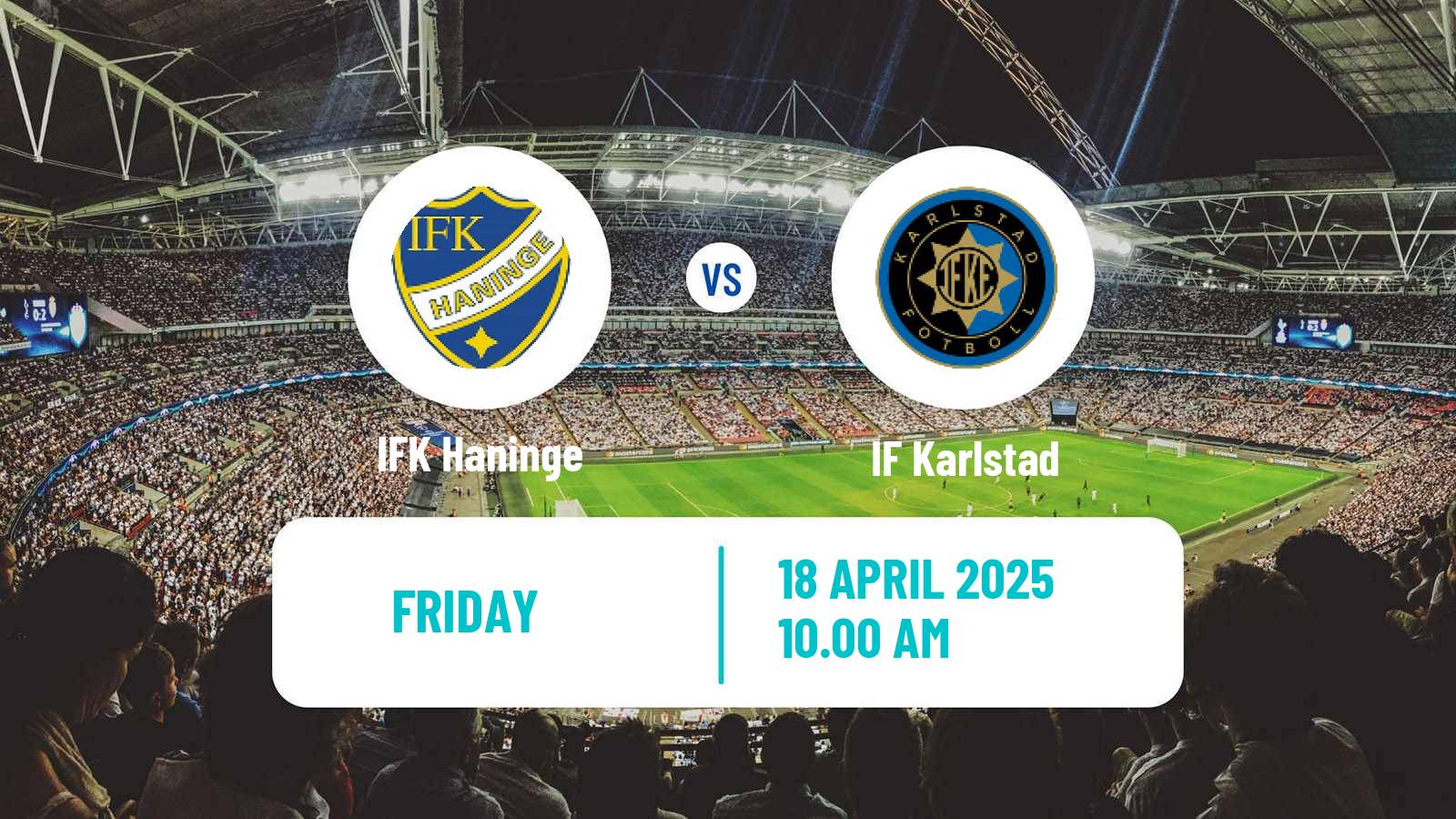 Soccer Swedish Division 1 Norra Haninge - Karlstad