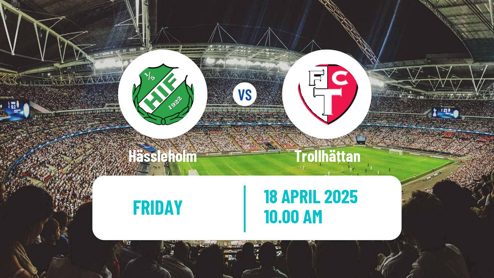 Soccer Swedish Division 1 Södra Hässleholm - Trollhättan