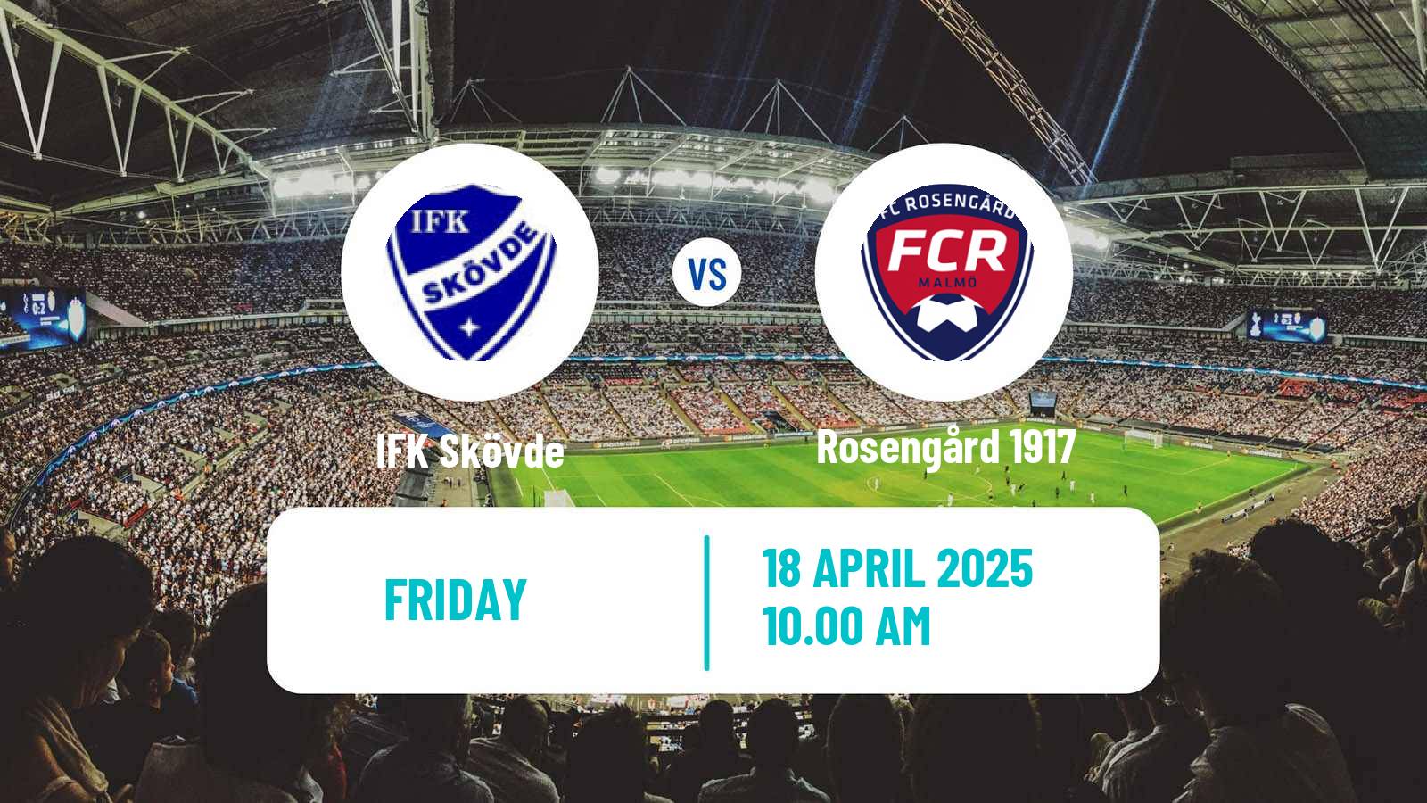 Soccer Swedish Division 1 Södra IFK Skövde - Rosengård 1917