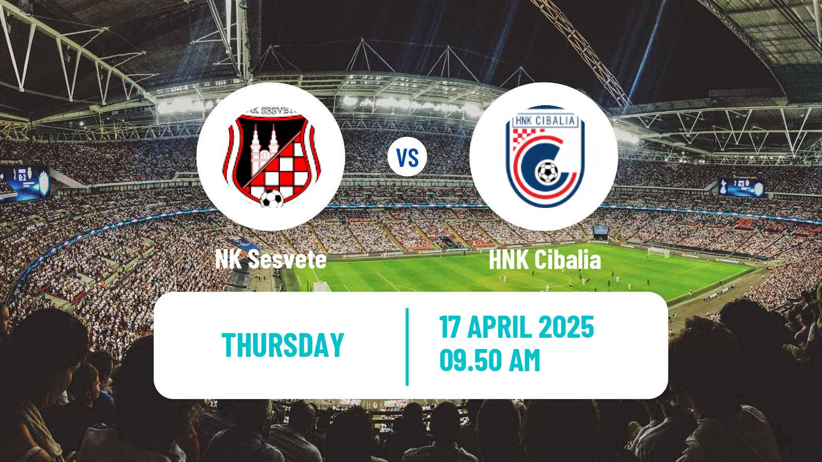 Soccer Croatian Prva NL Sesvete - Cibalia