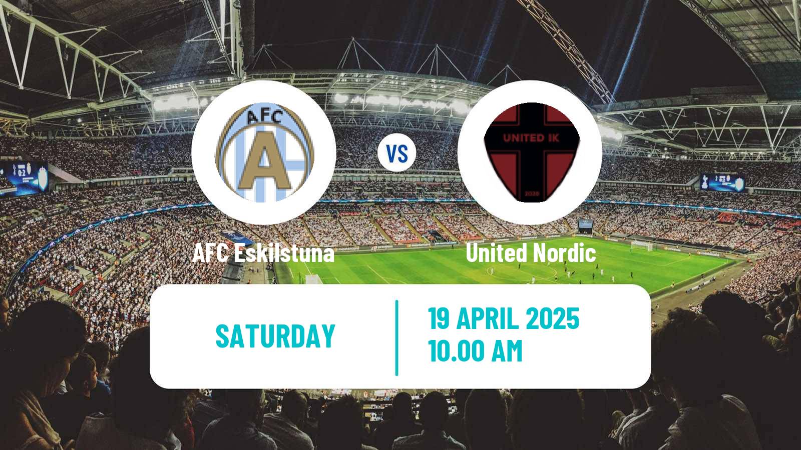 Soccer Swedish Division 1 Norra AFC Eskilstuna - United Nordic