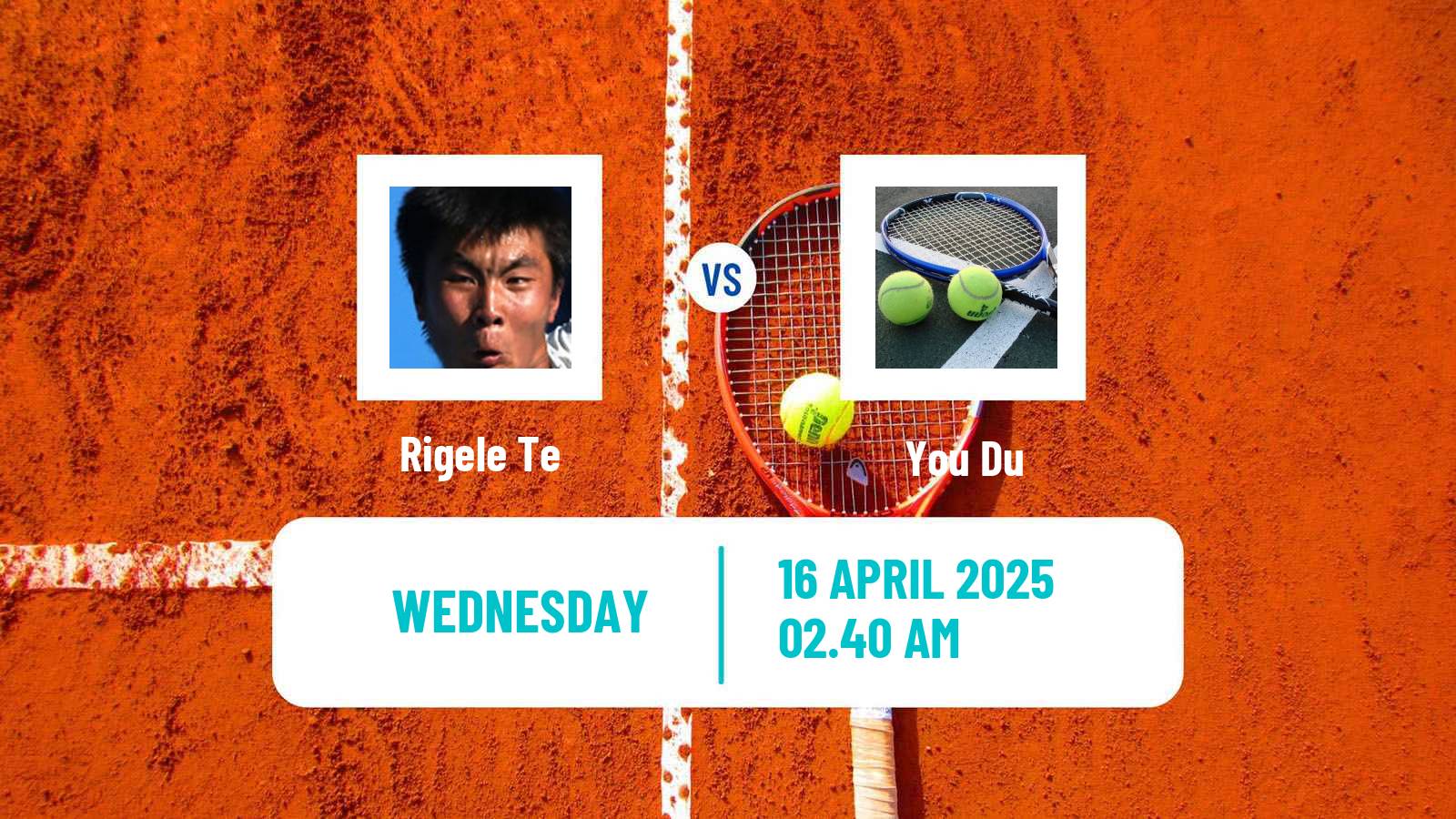 Tennis ITF M15 Luan 2 Men Rigele Te - You Du
