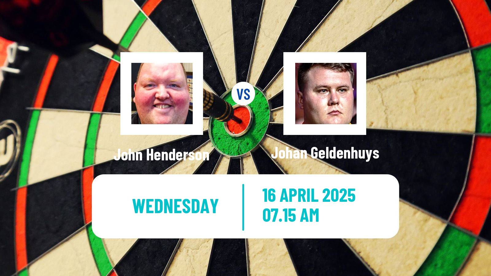 Darts Modus Super Series John Henderson - Johan Geldenhuys