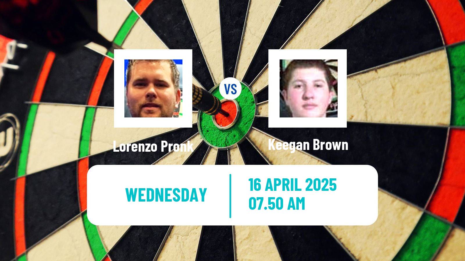 Darts Modus Super Series Lorenzo Pronk - Keegan Brown