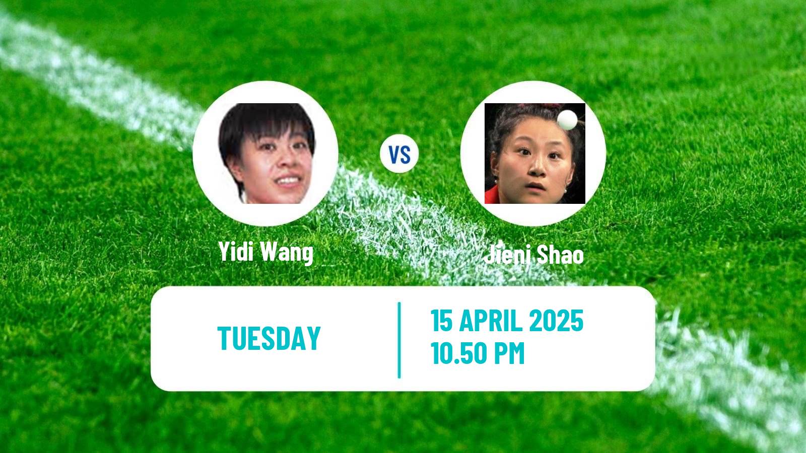 Table tennis World Cup Women Yidi Wang - Jieni Shao