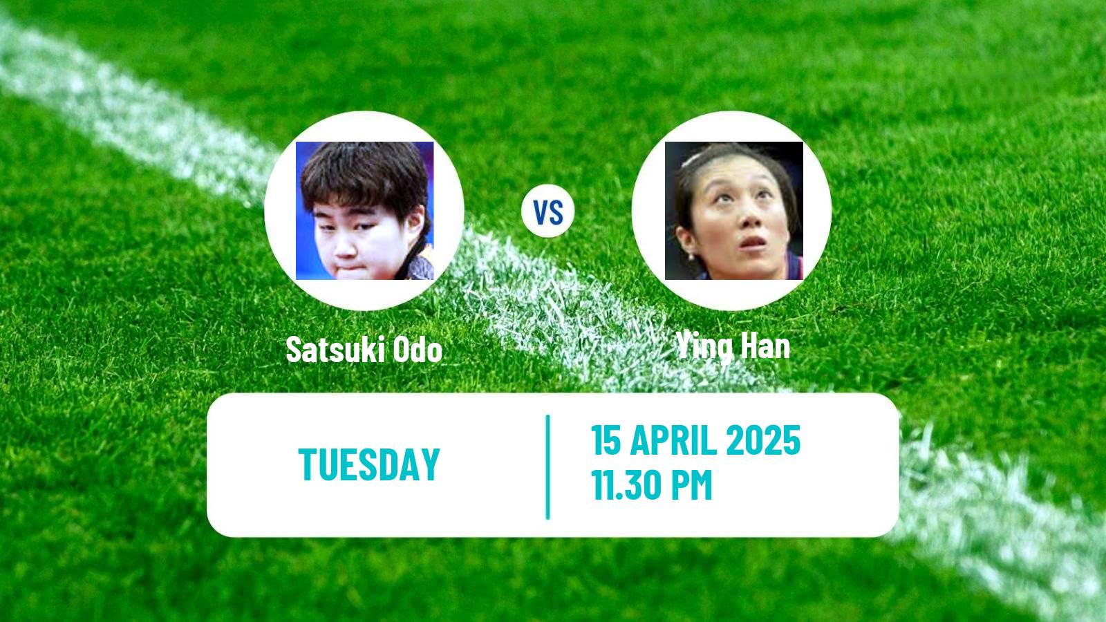 Table tennis World Cup Women Satsuki Odo - Ying Han