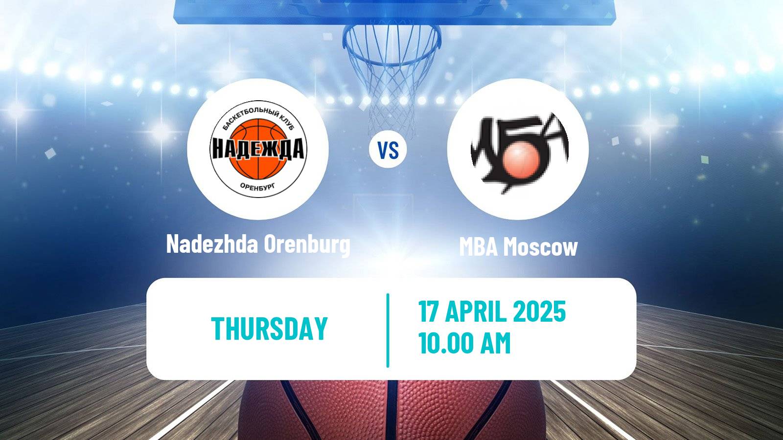 Basketball Russian Premier League Basketball Women Nadezhda Orenburg - MBA Moscow