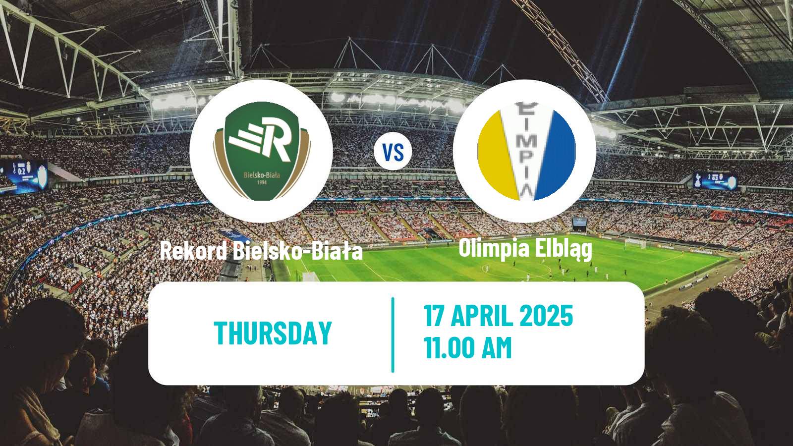 Soccer Polish Division 2 Rekord Bielsko-Biała - Olimpia Elbląg