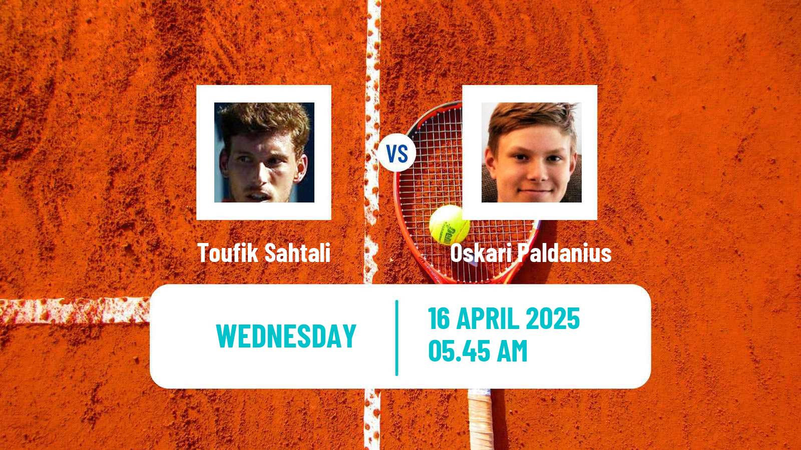 Tennis ITF M15 Monastir 15 Men Toufik Sahtali - Oskari Paldanius