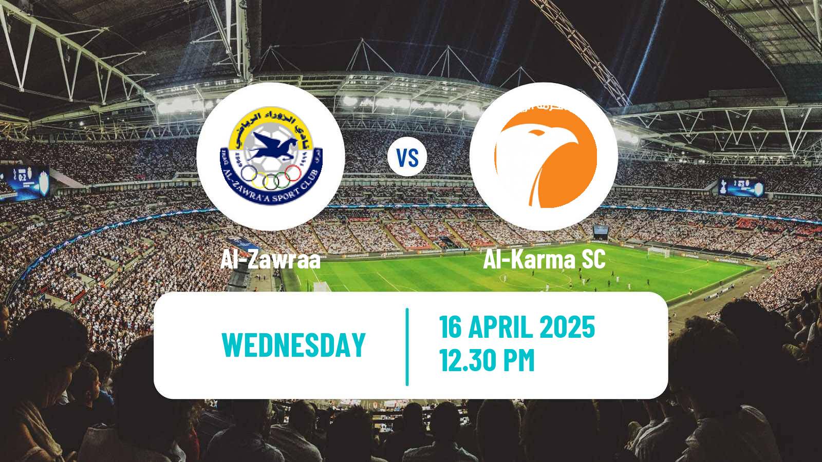 Soccer Iraqi Premier League Al-Zawraa - Al-Karma