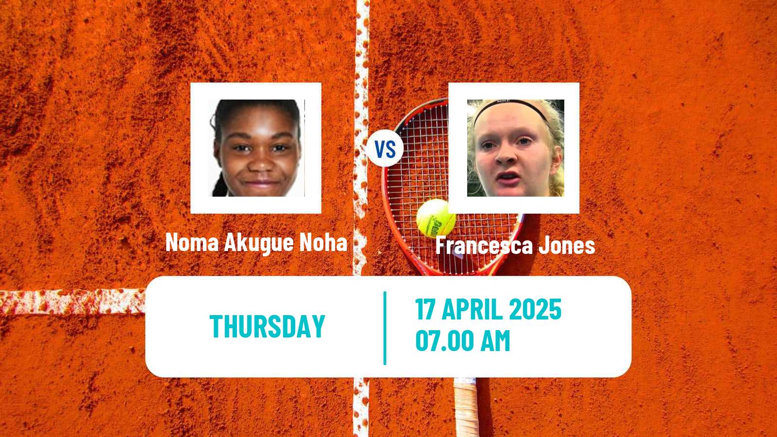 Tennis Oeiras Challenger Women Noma Akugue Noha - Francesca Jones
