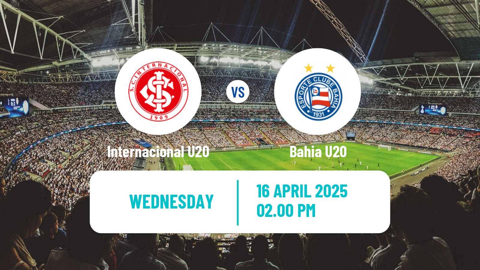 Soccer Brasileiro U20 Internacional U20 - Bahia U20