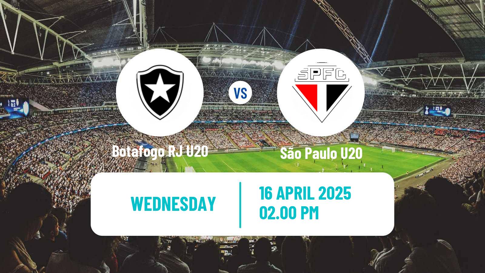 Soccer Brasileiro U20 Botafogo RJ U20 - São Paulo U20