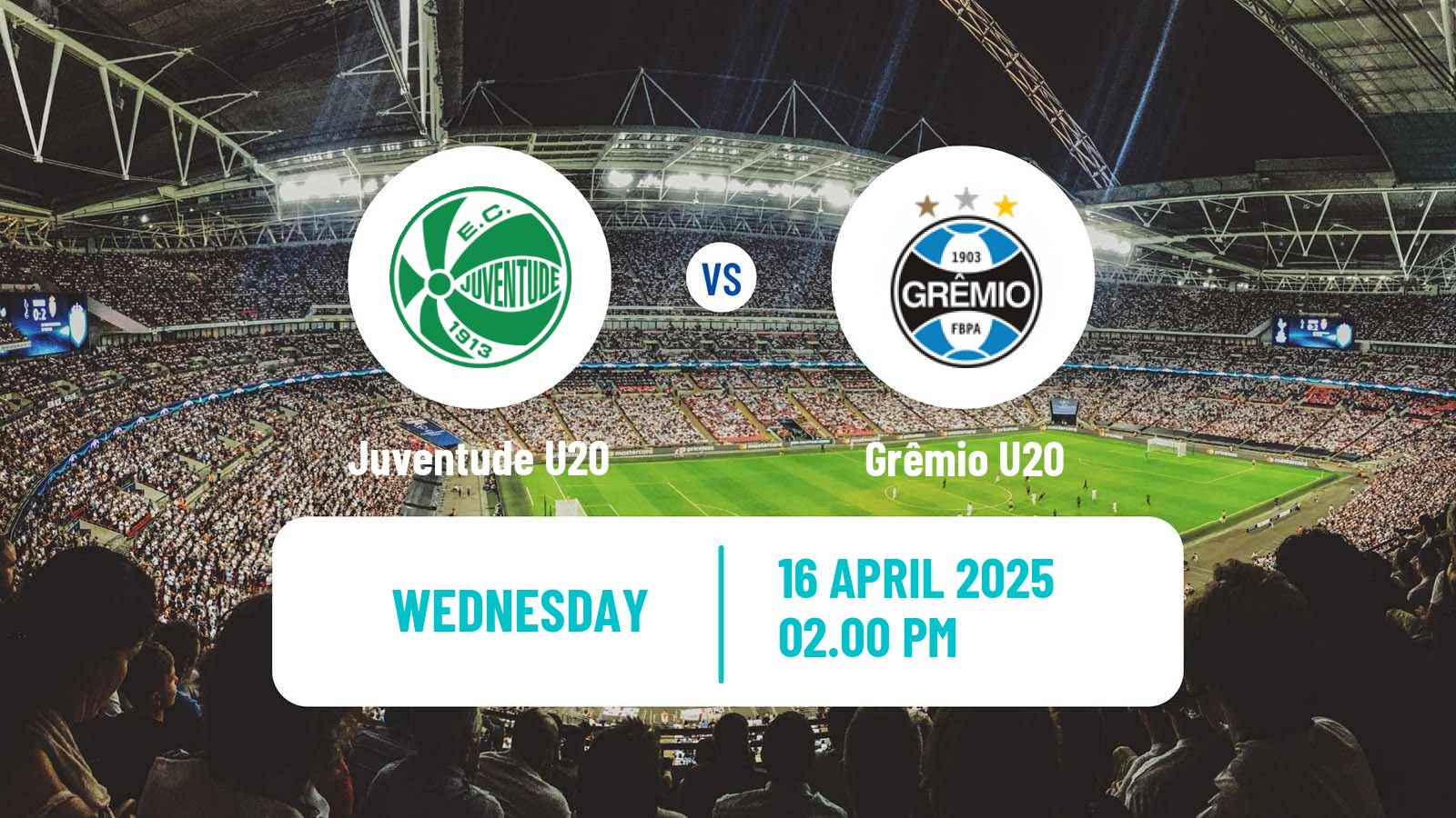 Soccer Brasileiro U20 Juventude U20 - Grêmio U20