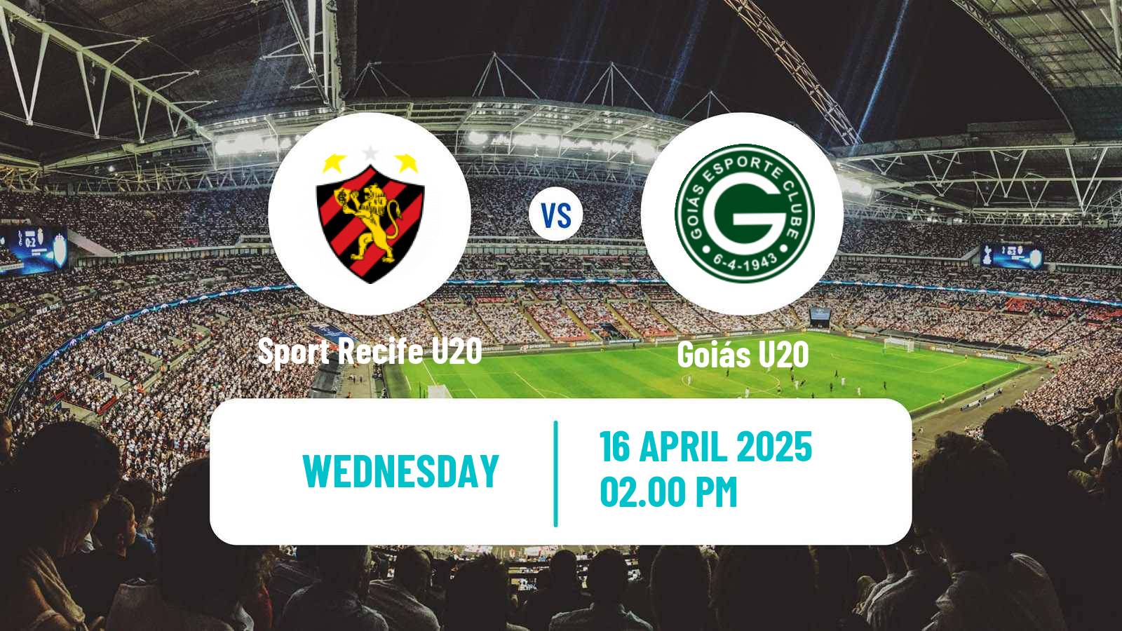 Soccer Brasileiro U20 B Sport Recife U20 - Goiás U20