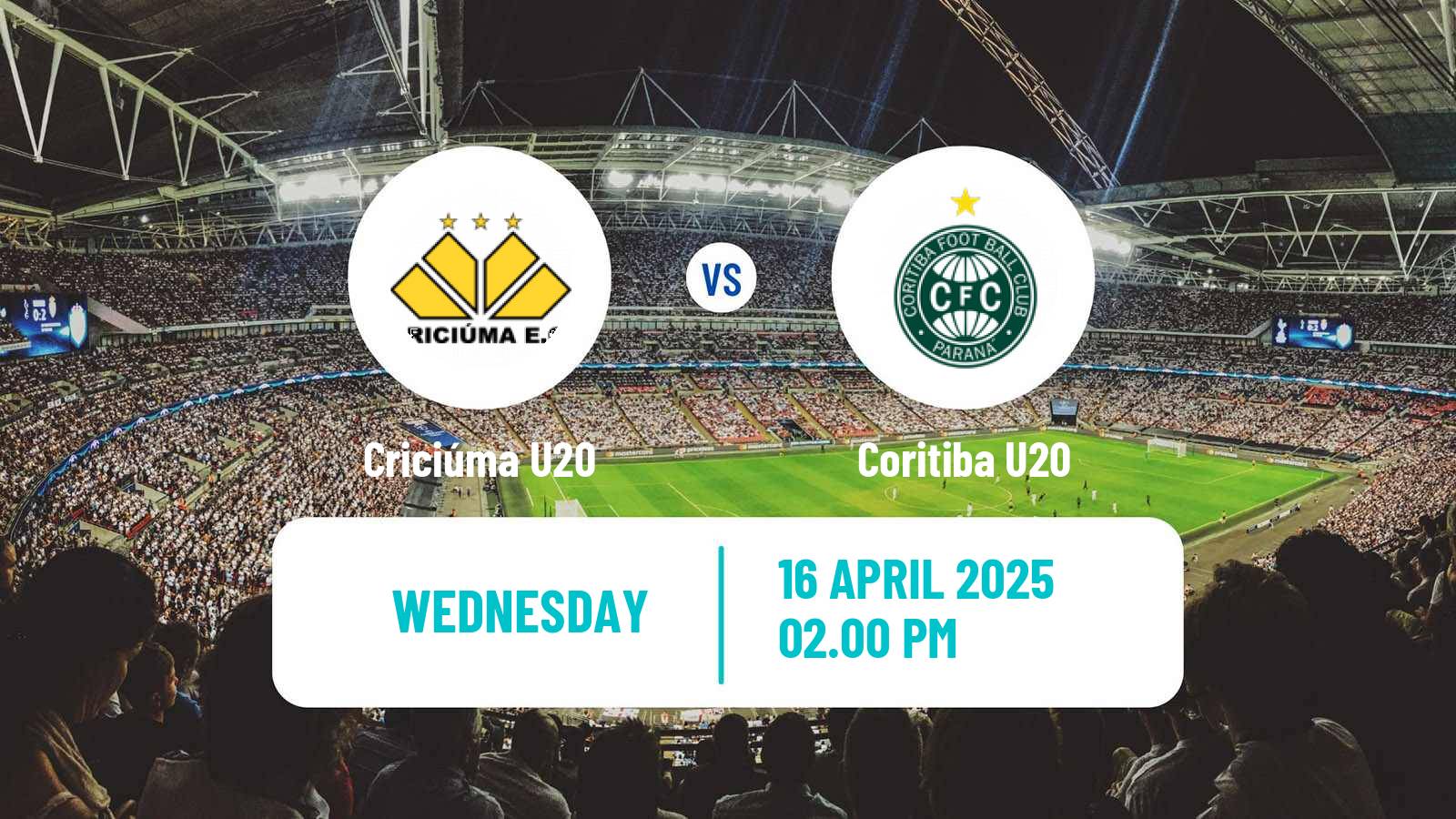 Soccer Brasileiro U20 B Criciúma U20 - Coritiba U20