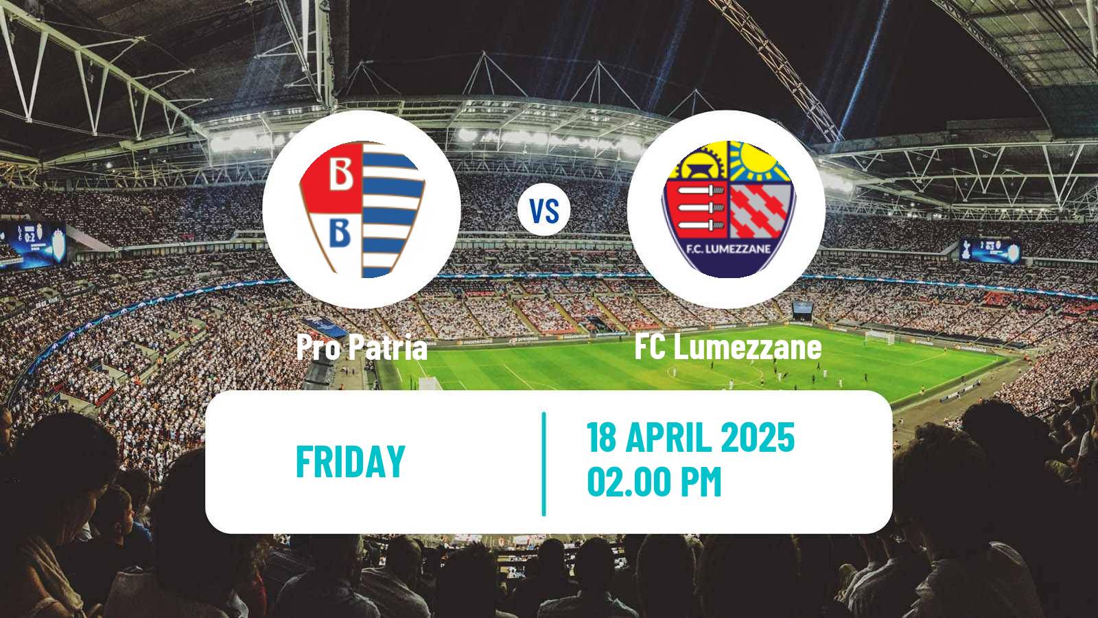 Soccer Italian Serie C Group A Pro Patria - Lumezzane