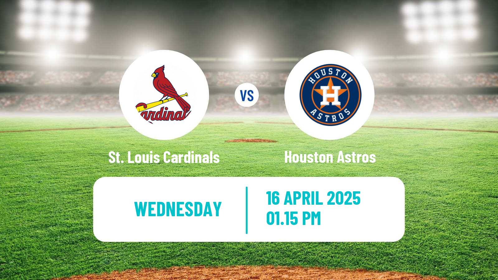 Baseball MLB St. Louis Cardinals - Houston Astros