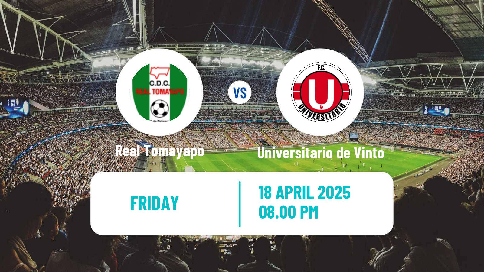 Soccer Bolivian Division Profesional Real Tomayapo - Universitario de Vinto