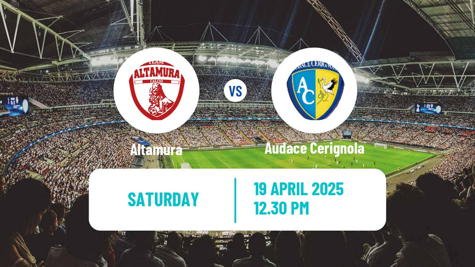Soccer Italian Serie C Group C Altamura - Audace Cerignola