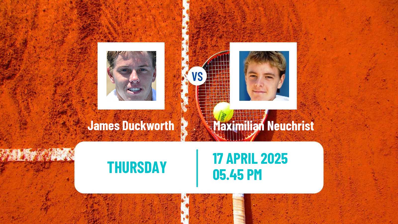 Tennis San Luis Potosi Challenger Men James Duckworth - Maximilian Neuchrist