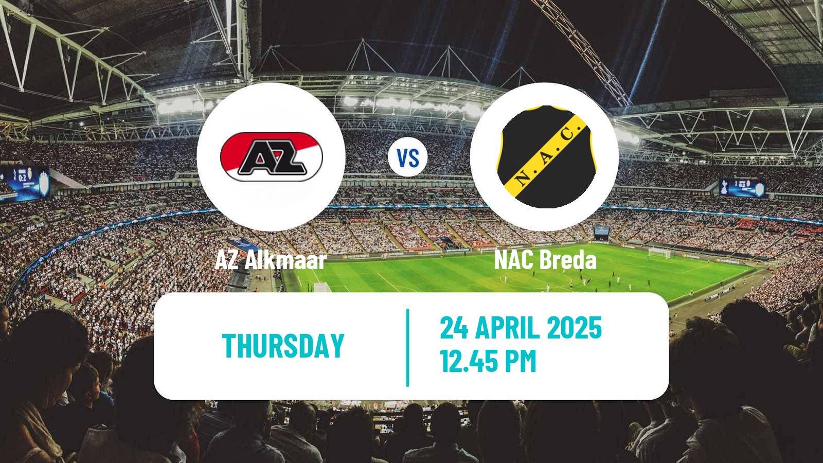 Soccer Dutch Eredivisie AZ Alkmaar - NAC Breda