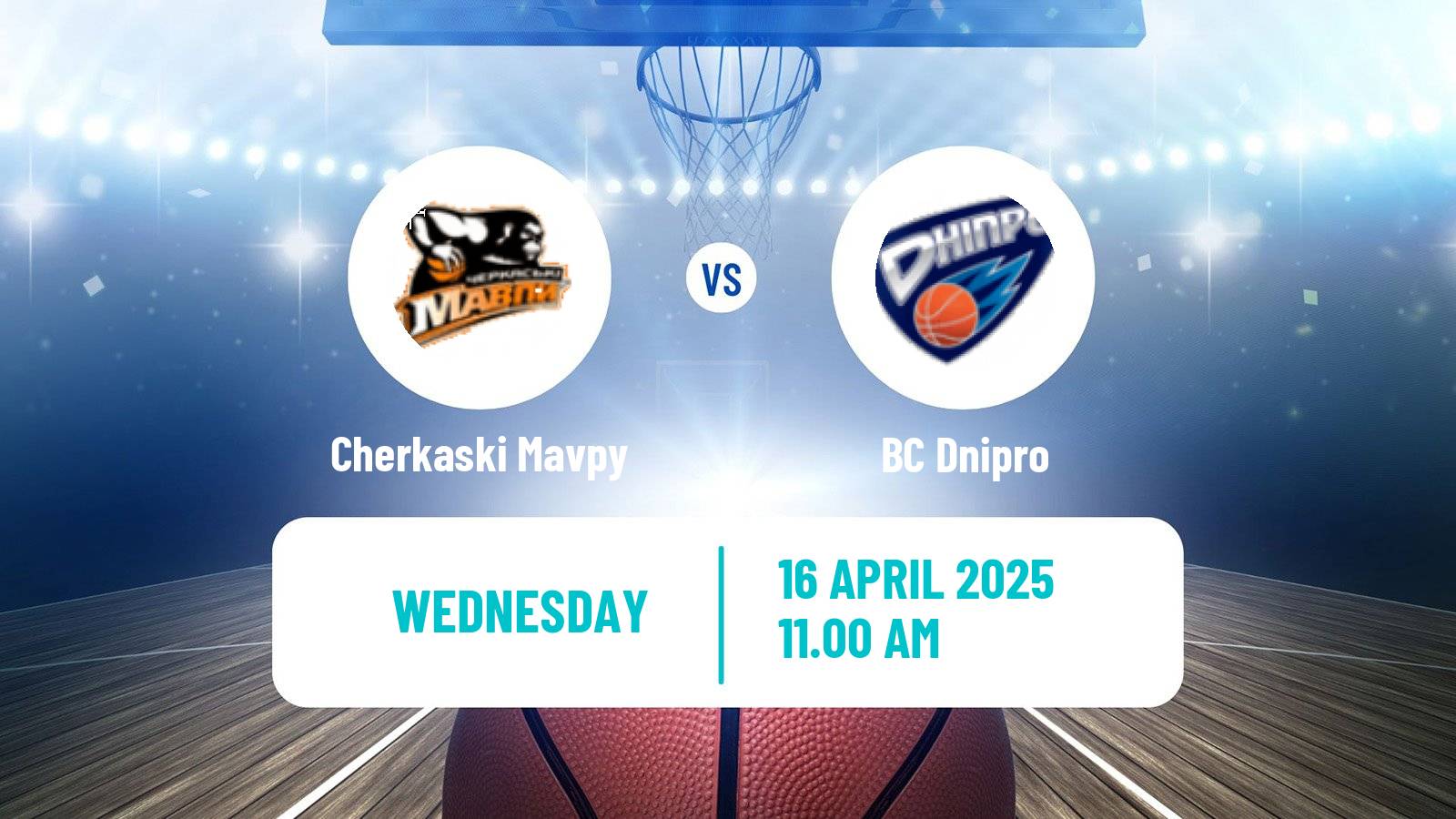 Basketball Ukrainian FBU Super League Cherkaski Mavpy - Dnipro
