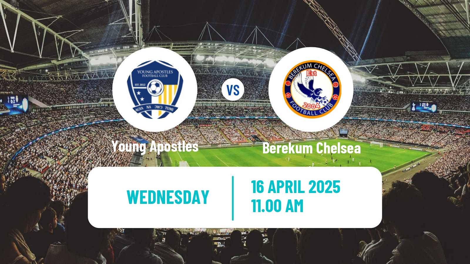 Soccer Ghanaian Premier League Young Apostles - Berekum Chelsea