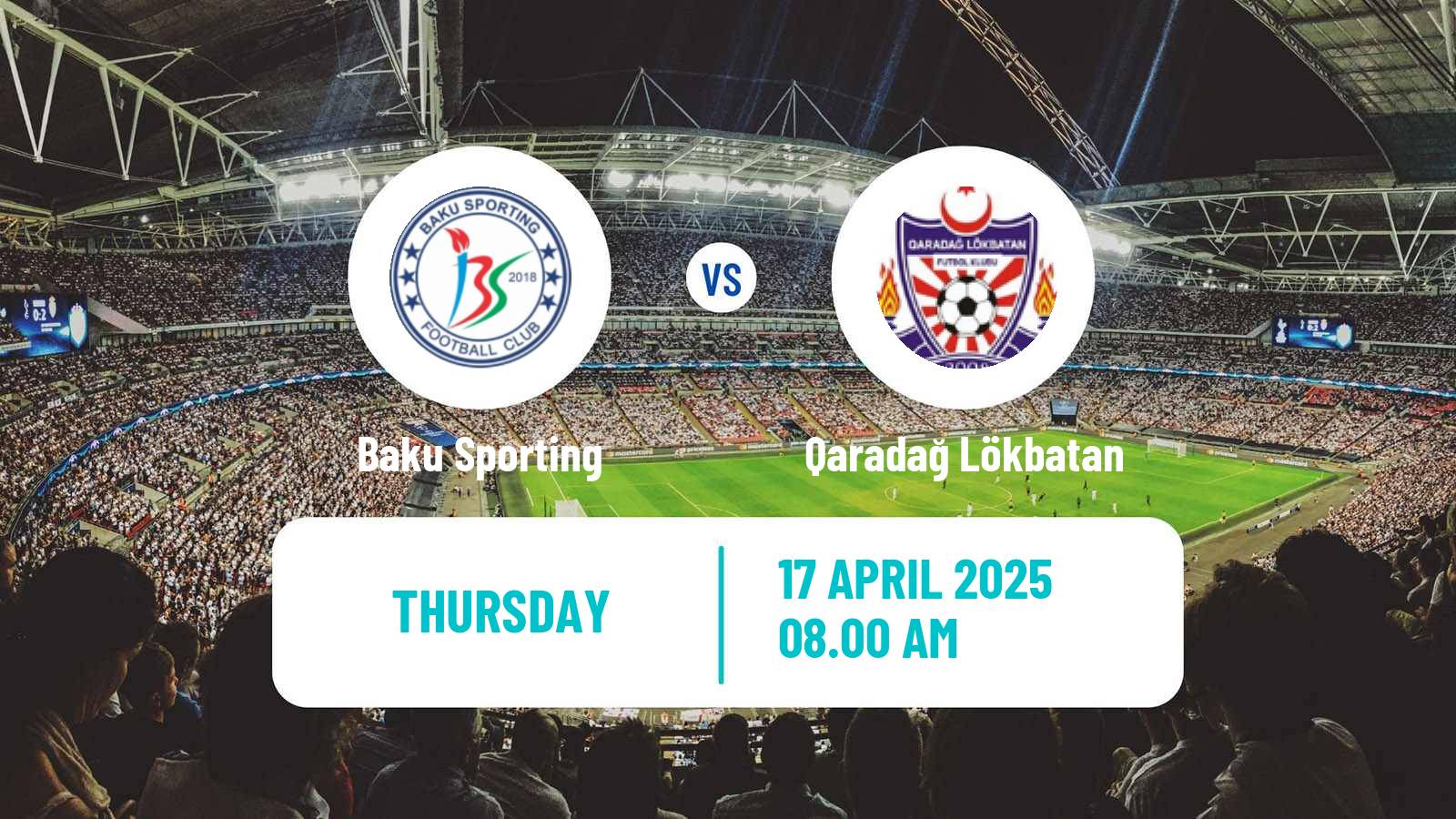 Soccer Azerbaijan First Division Baku Sporting - Qaradağ Lökbatan