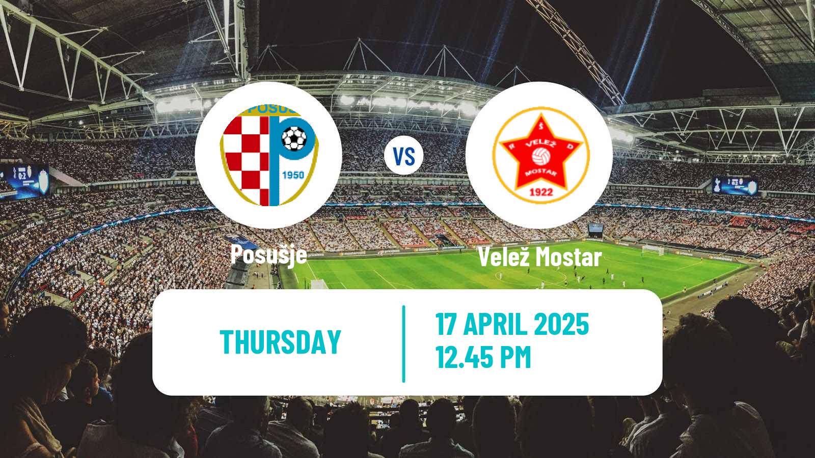 Soccer Bosnian Premier League Posušje - Velež Mostar
