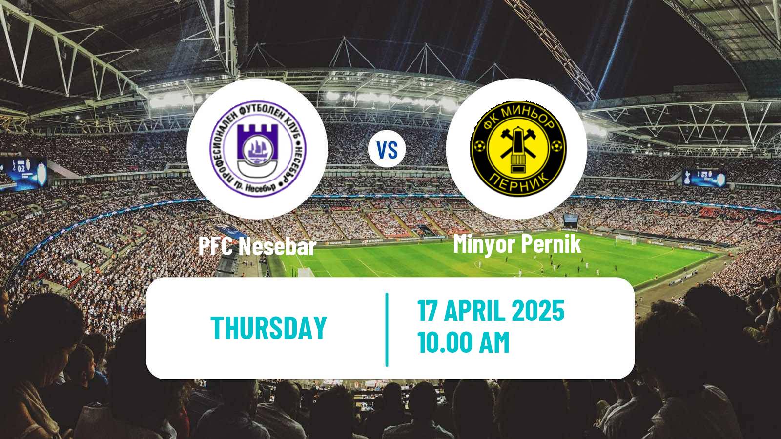 Soccer Bulgarian Vtora Liga Nesebar - Minyor Pernik