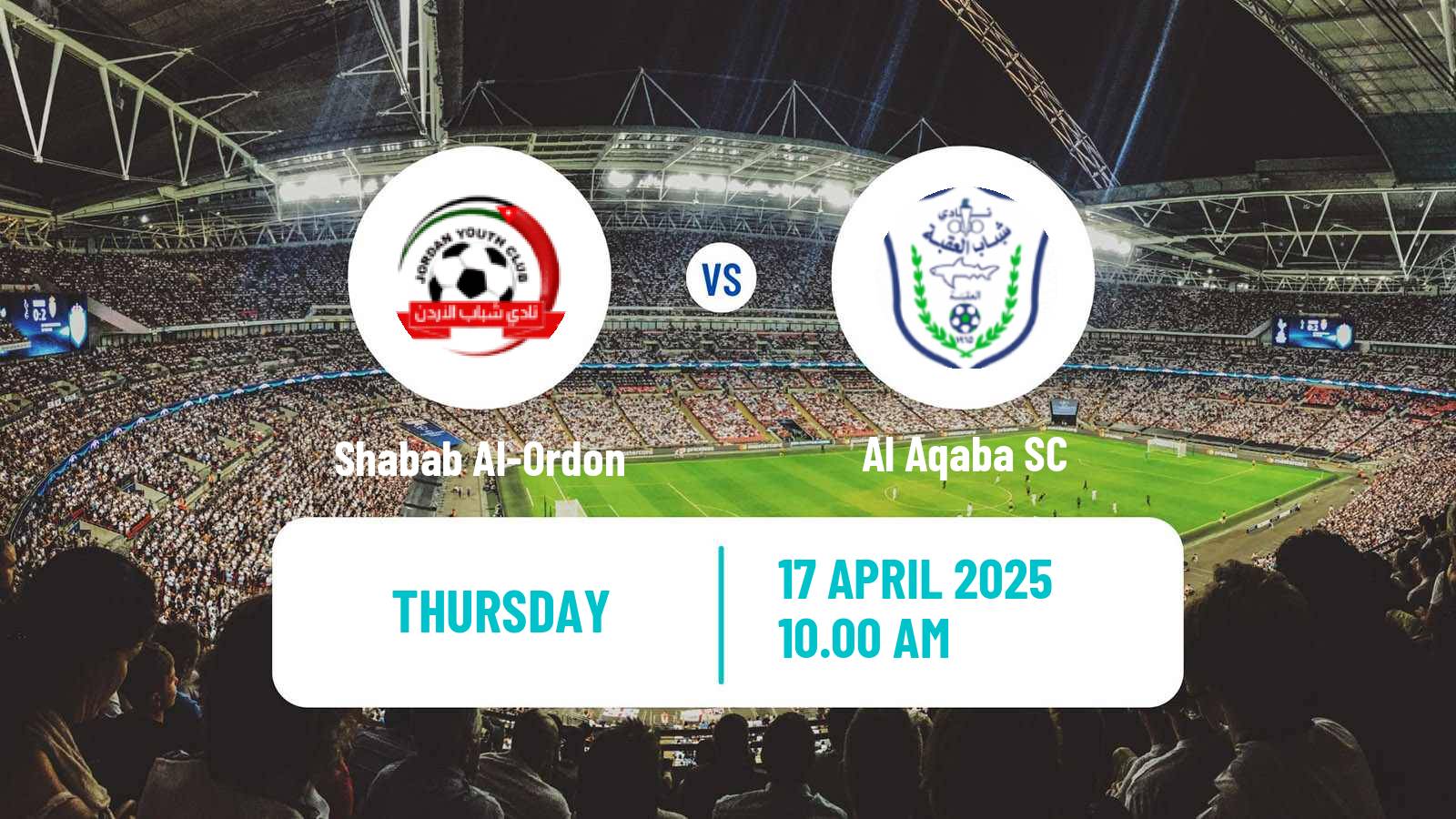 Soccer Jordan Premier League Shabab Al-Ordon - Al Aqaba