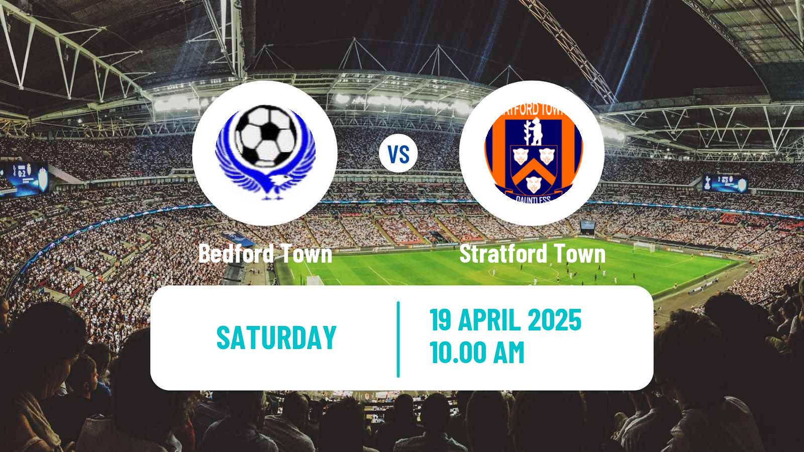 Soccer English Southern League Central Division Bedford Town - Stratford Town