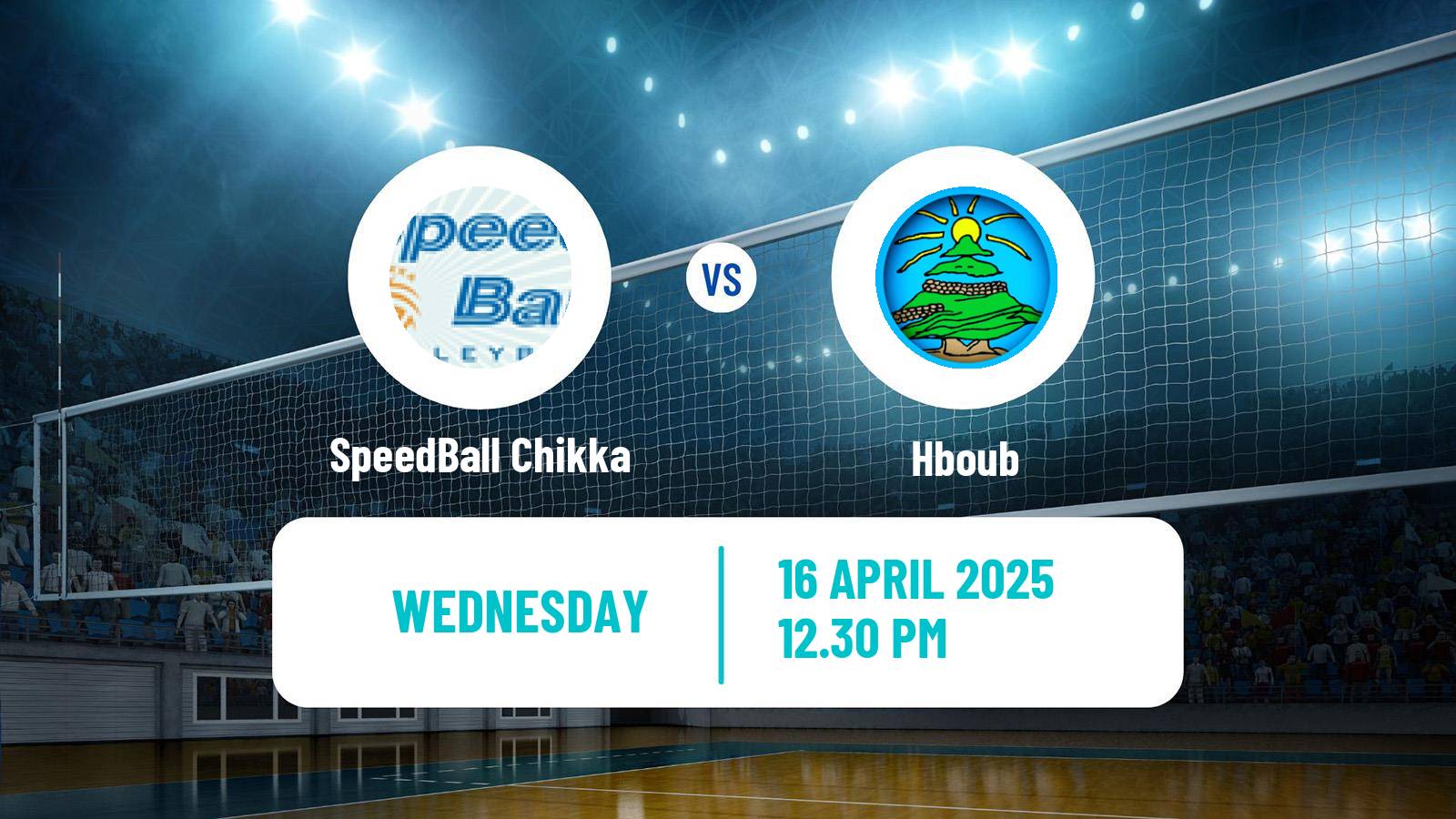 Volleyball Lebanese 1st Division Volleyball SpeedBall Chikka - Hboub