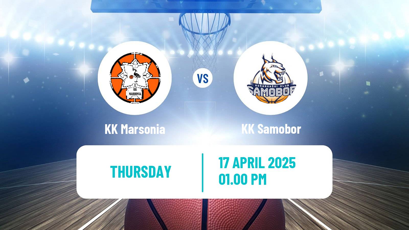 Basketball Croatian Prva Liga Basketball Marsonia - Samobor