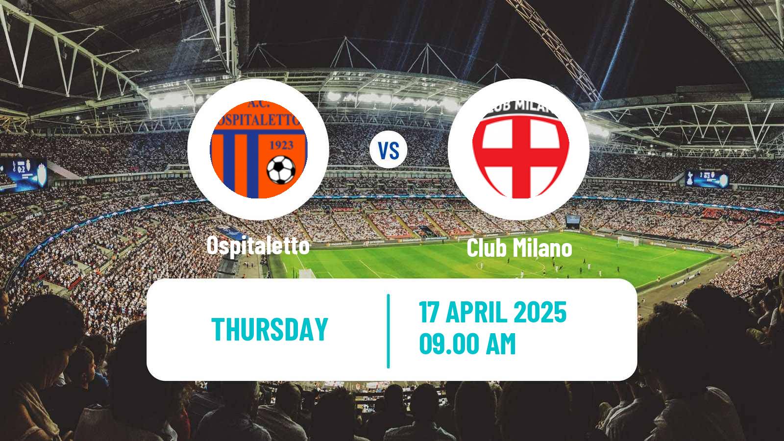 Soccer Italian Serie D - Group B Ospitaletto - Club Milano