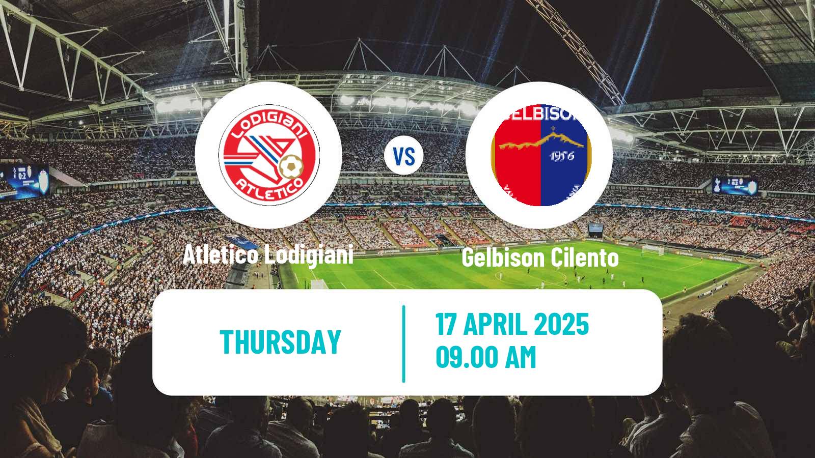 Soccer Italian Serie D - Group G Atletico Lodigiani - Gelbison Cilento