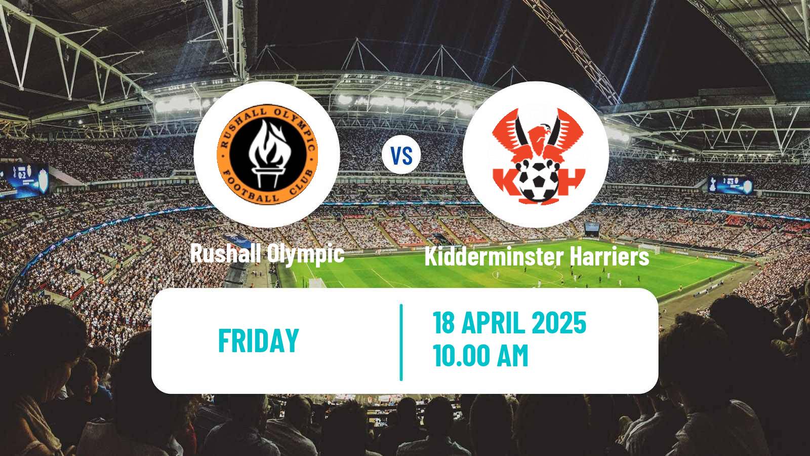 Soccer English National League North Rushall Olympic - Kidderminster Harriers