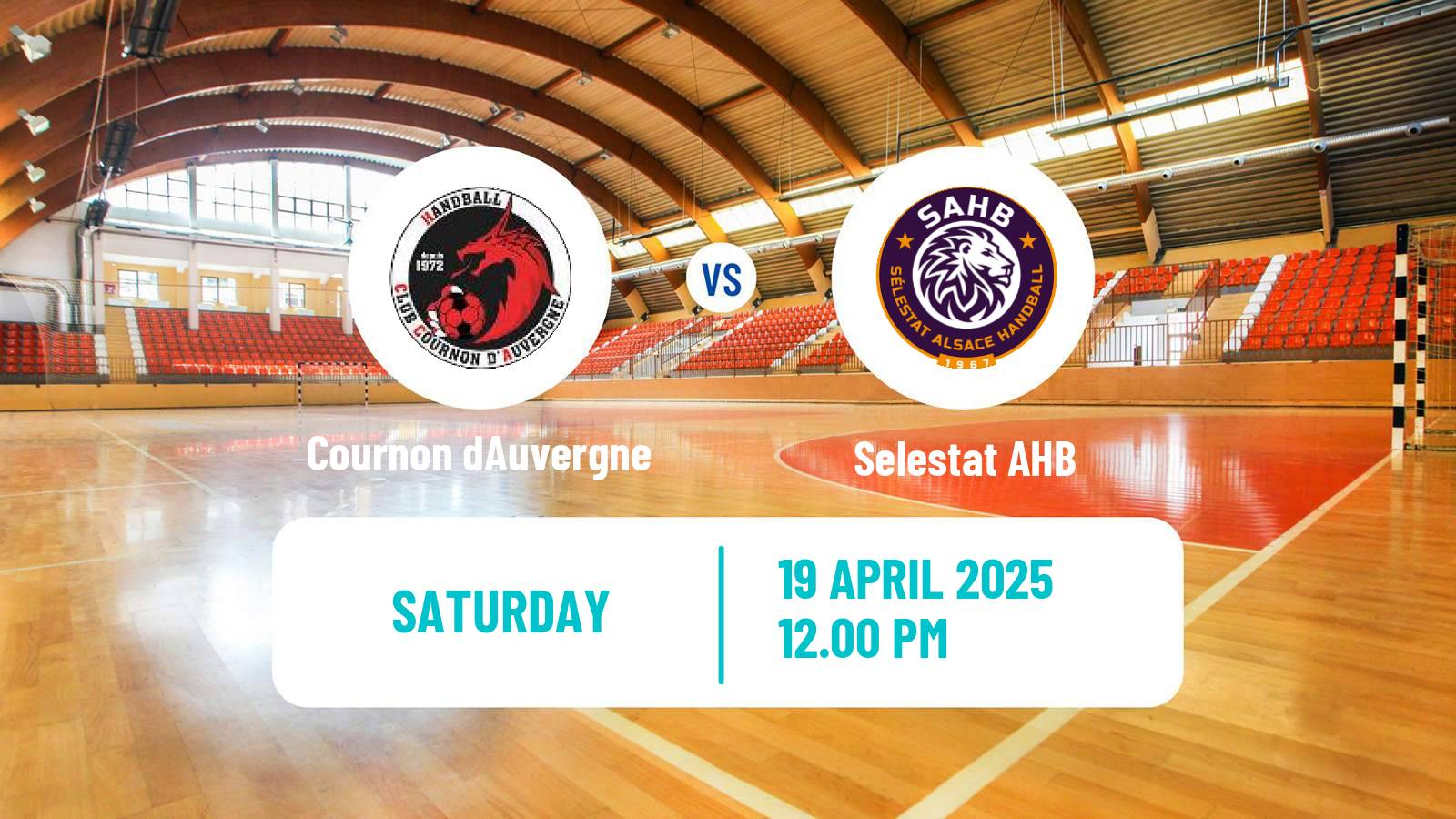 Handball French Proligue Handball Cournon dAuvergne - Selestat AHB