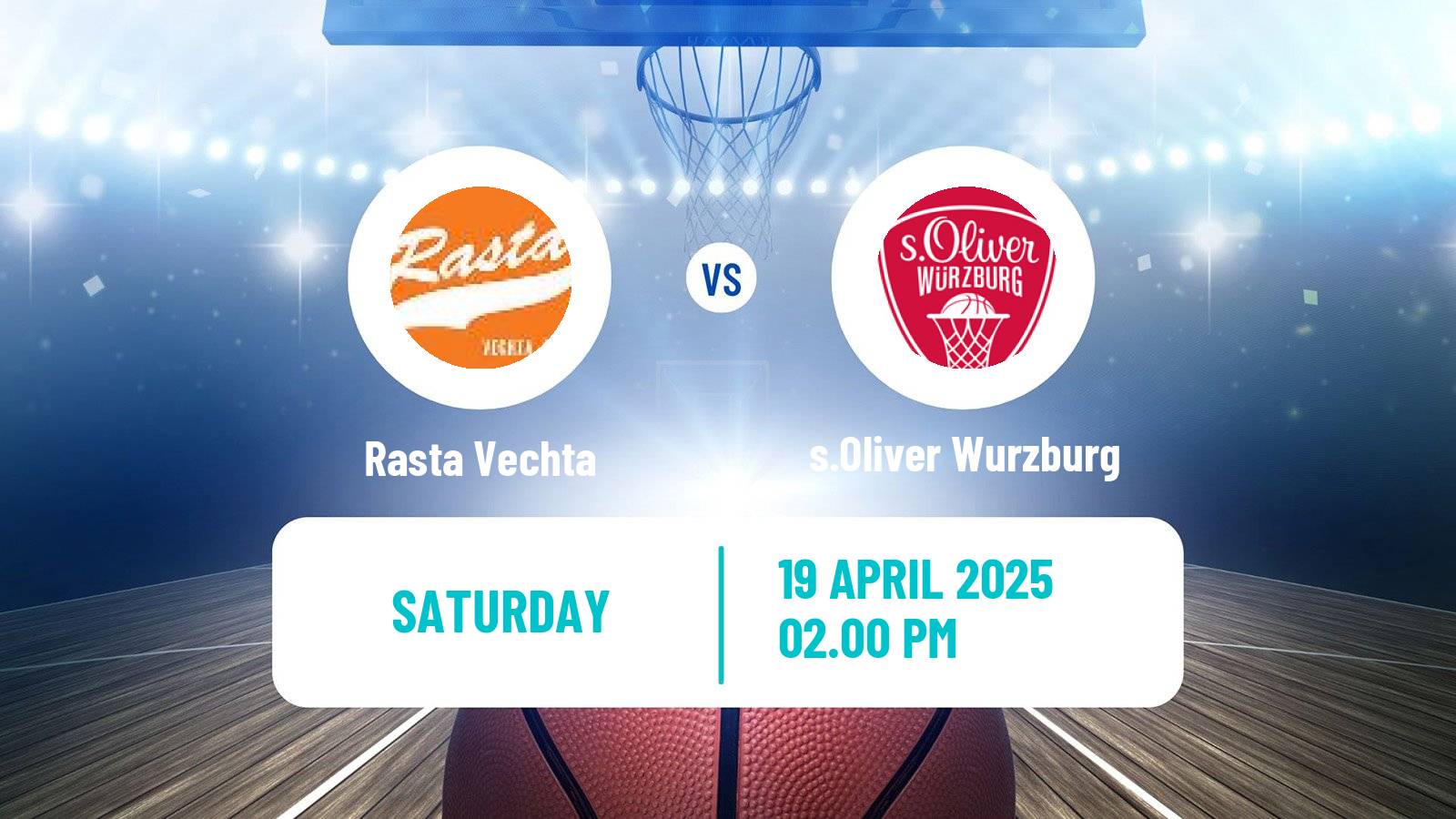 Basketball German BBL Rasta Vechta - s.Oliver Wurzburg