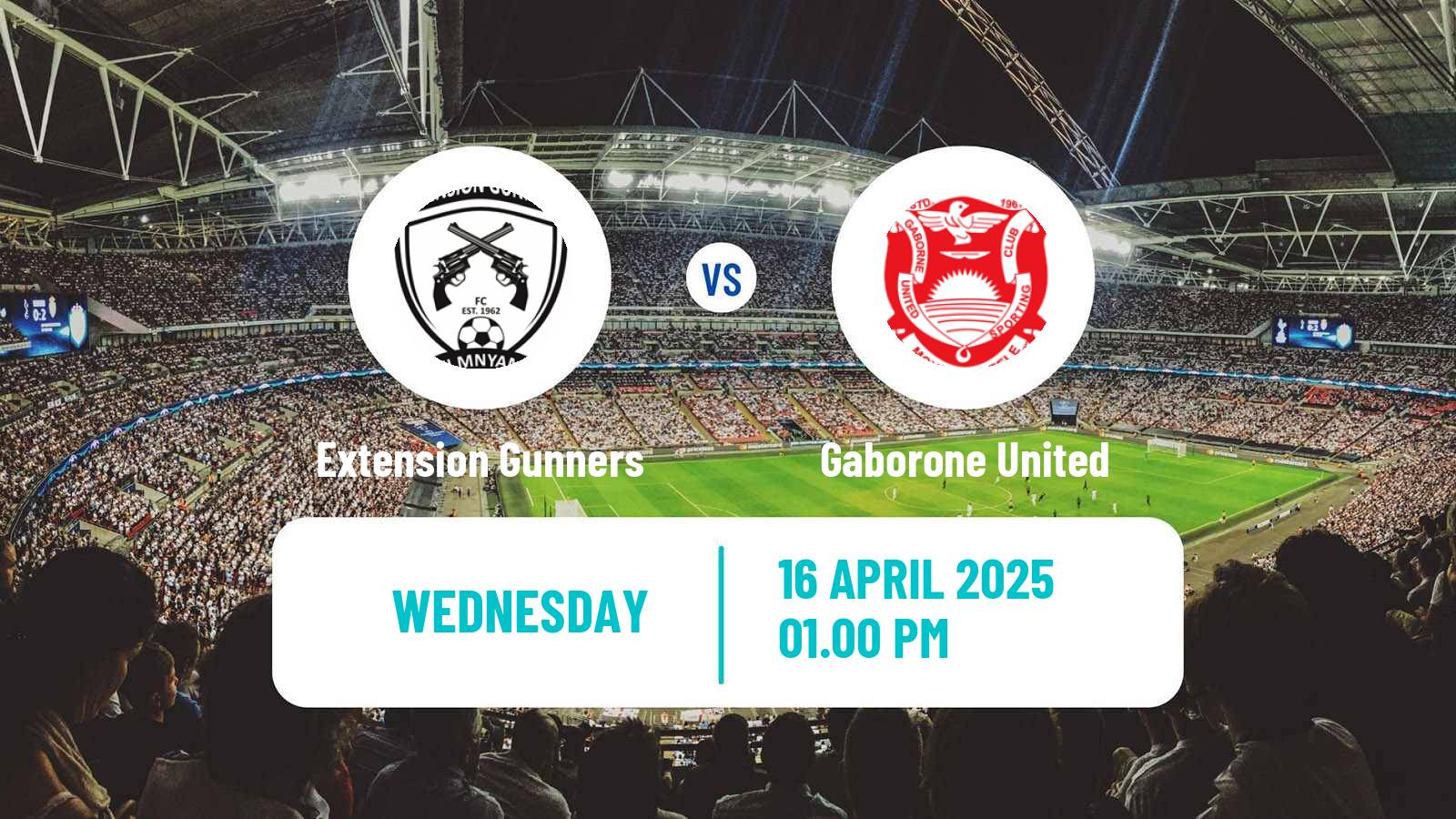 Soccer Botswana Premier League Extension Gunners - Gaborone United