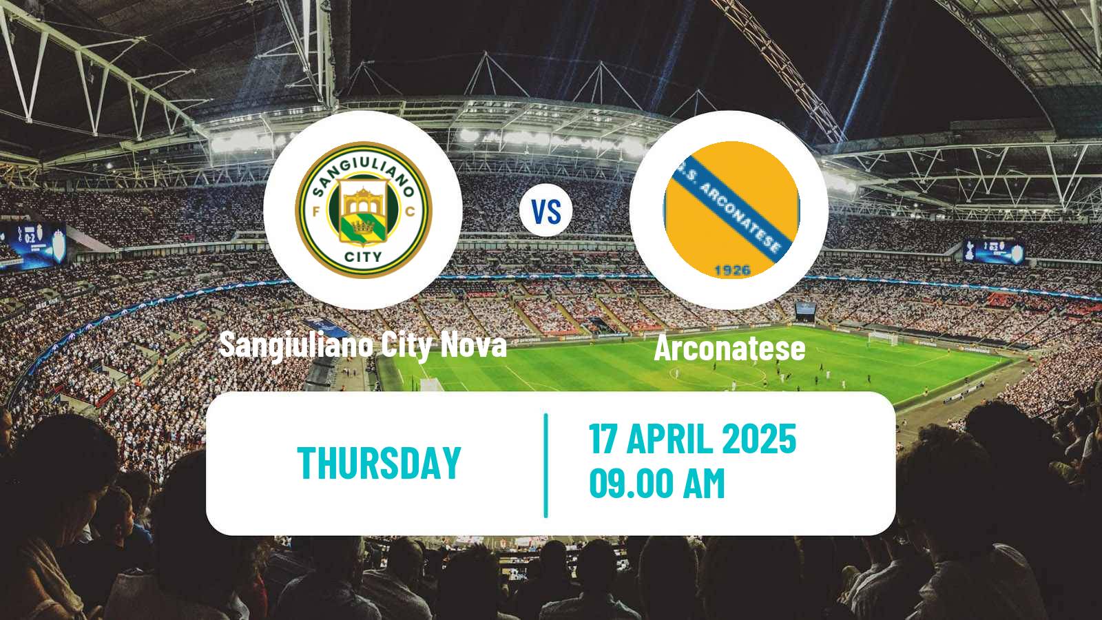 Soccer Italian Serie D - Group B Sangiuliano City Nova - Arconatese