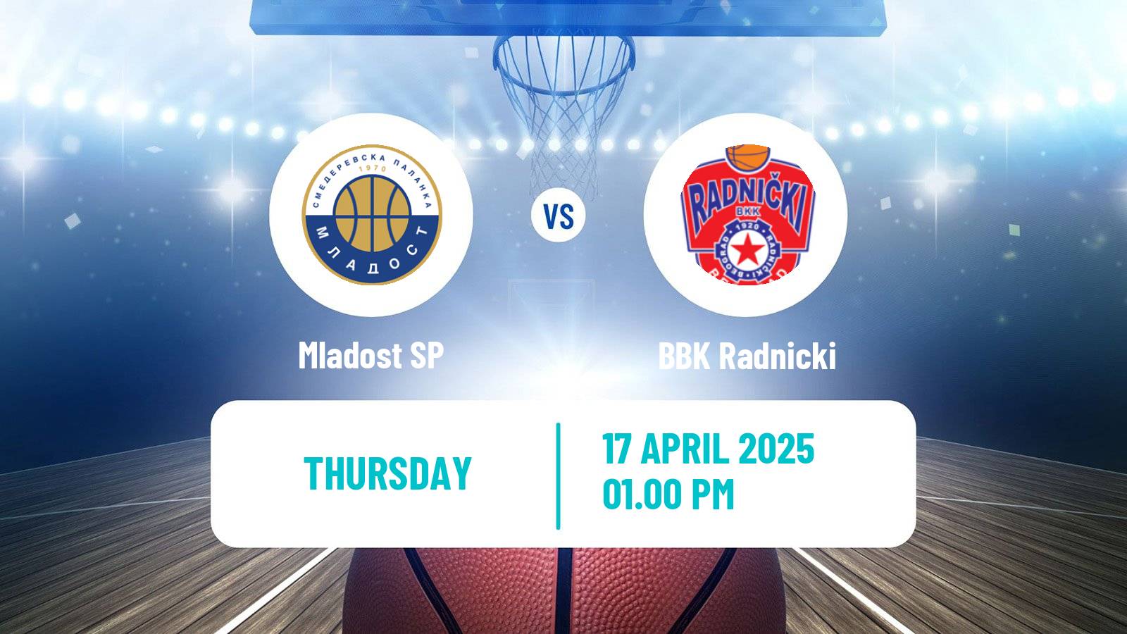 Basketball Serbian First League Basketball Mladost SP - BBK Radnicki