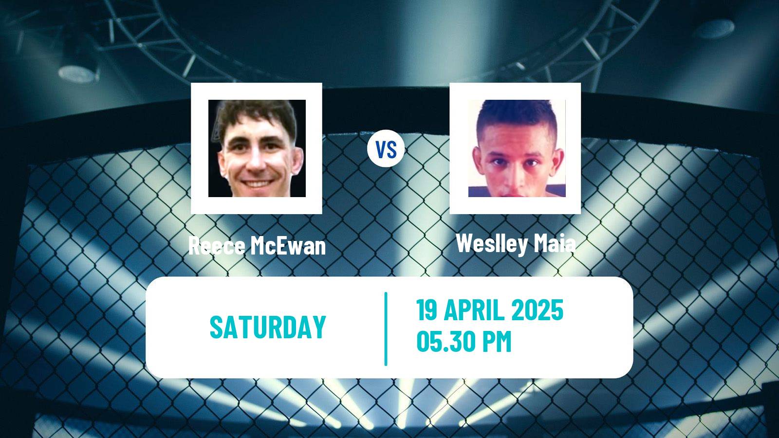 MMA Bantamweight Cage Warriors Men Reece McEwan - Weslley Maia