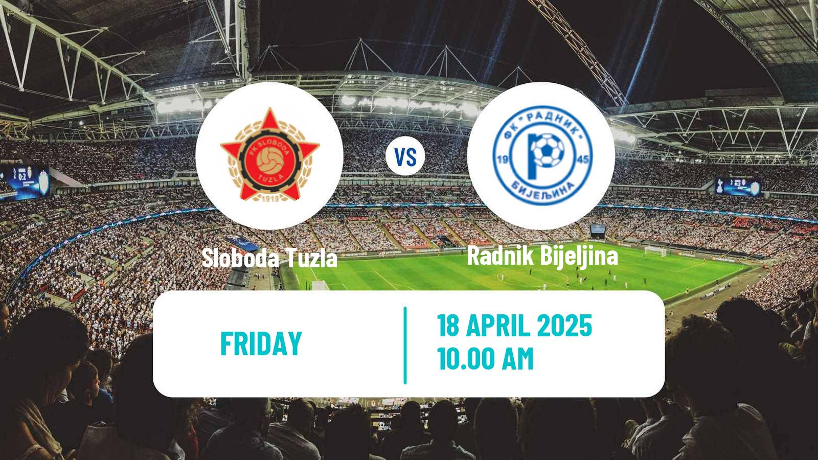 Soccer Bosnian Premier League Sloboda Tuzla - Radnik Bijeljina