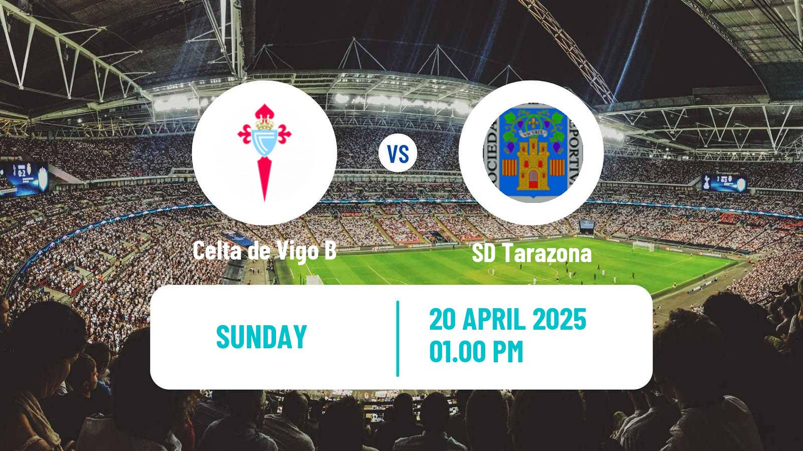Soccer Spanish Primera RFEF Group 1 Celta de Vigo B - Tarazona