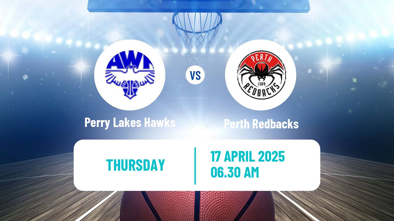 Basketball Australian NBL1 West Women Perry Lakes Hawks - Perth Redbacks