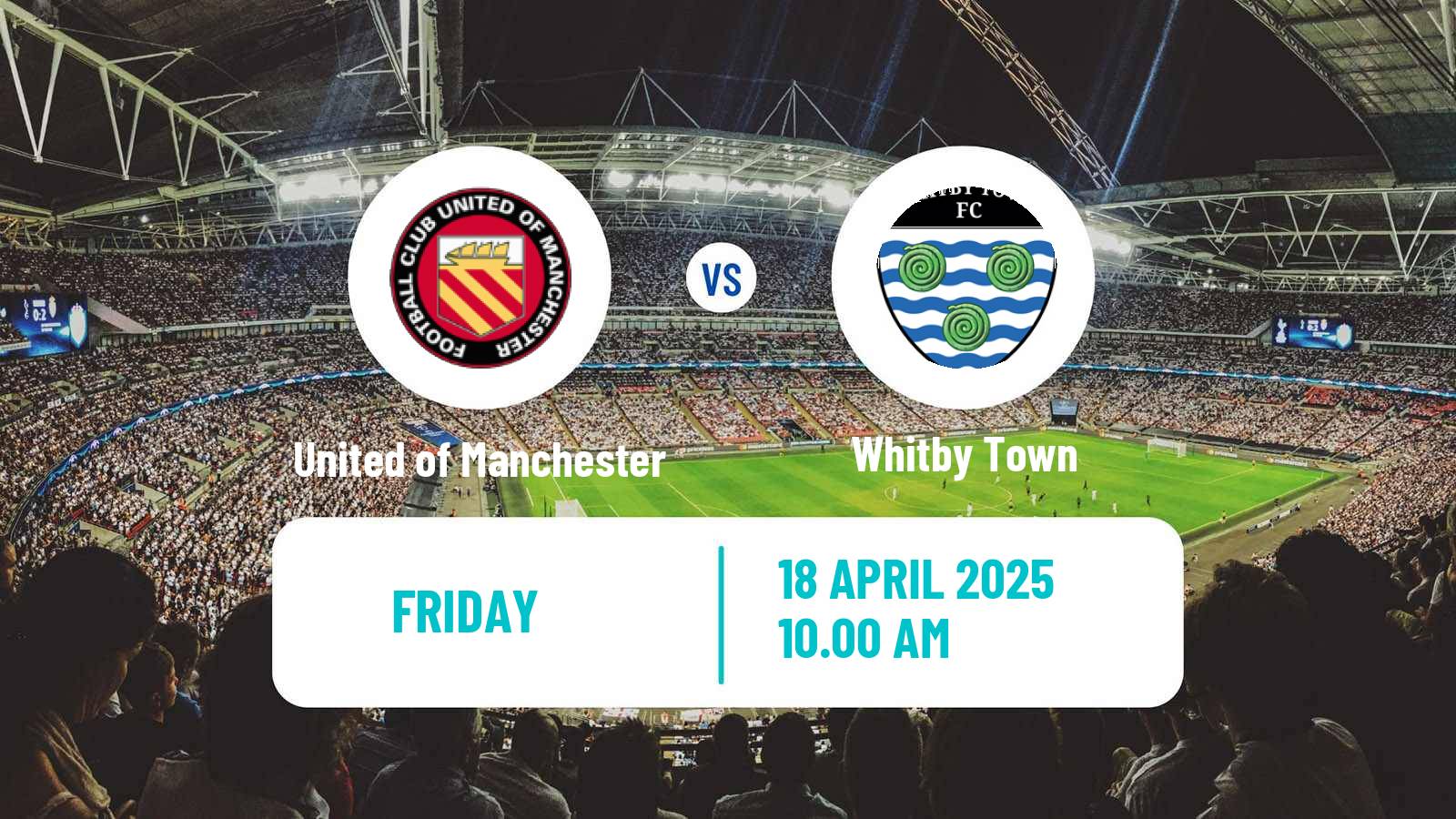 Soccer English NPL Premier Division United of Manchester - Whitby Town