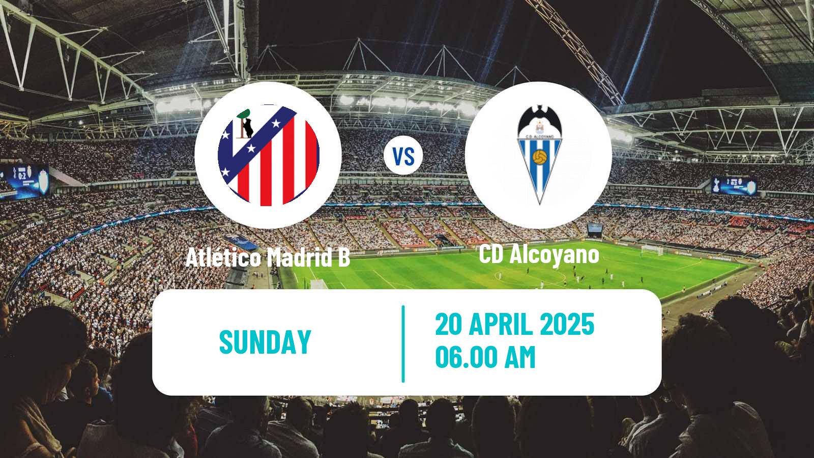 Soccer Spanish Primera RFEF Group 2 Atlético Madrid B - Alcoyano