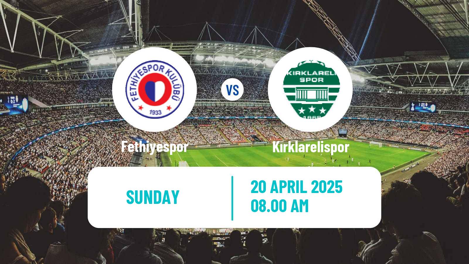 Soccer Turkish Second League White Group Fethiyespor - Kırklarelispor